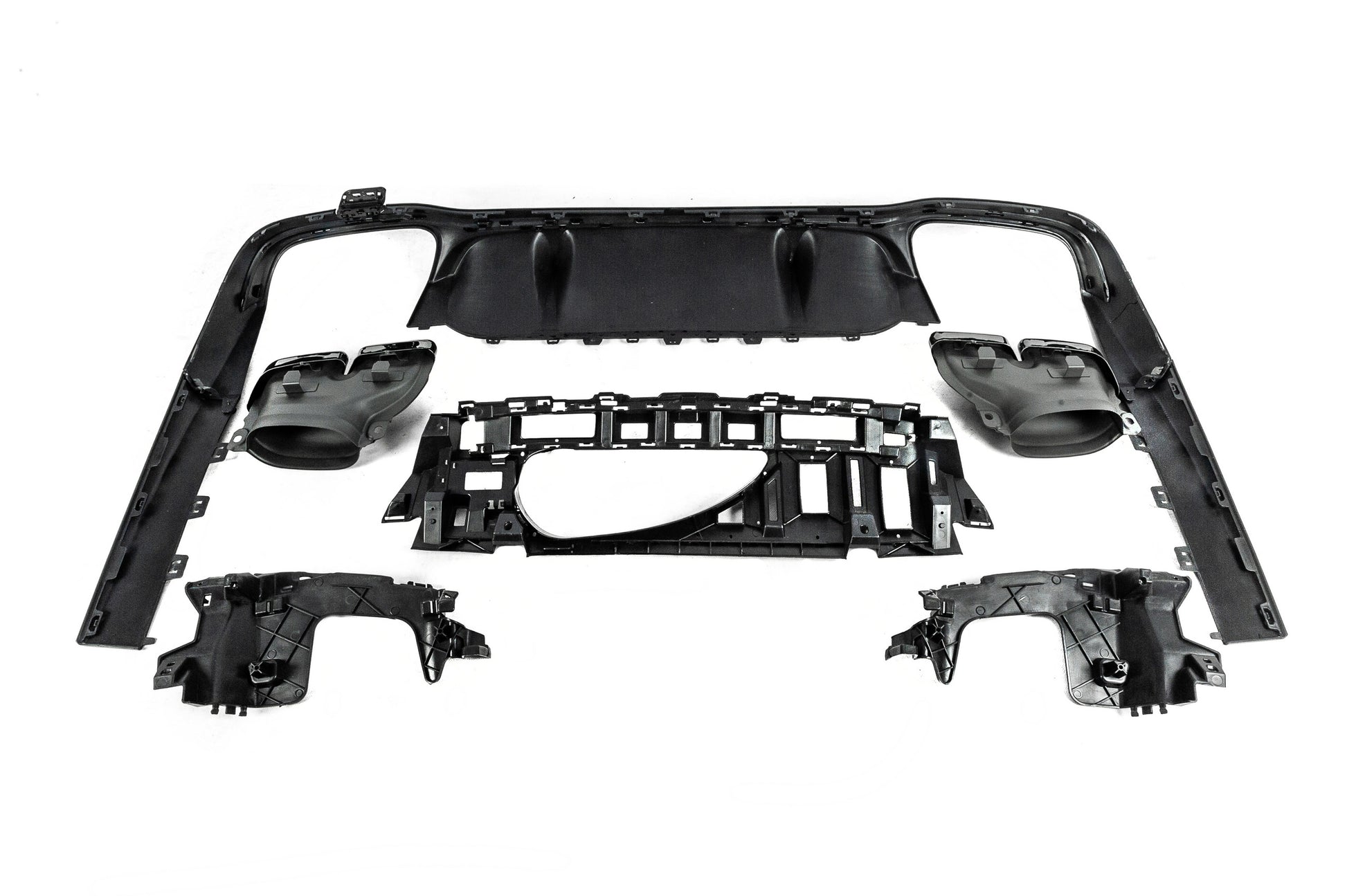 Rear diffuser with Black nozzles (for AMG/AMG-Line, E63 Design 2016-2020) for Mercedes E-class W213 2016-2023 - image 7