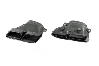 Rear diffuser with Black nozzles (for AMG/AMG-Line, E63 Design 2016-2020) for Mercedes E-class W213 2016-2023 - image 8