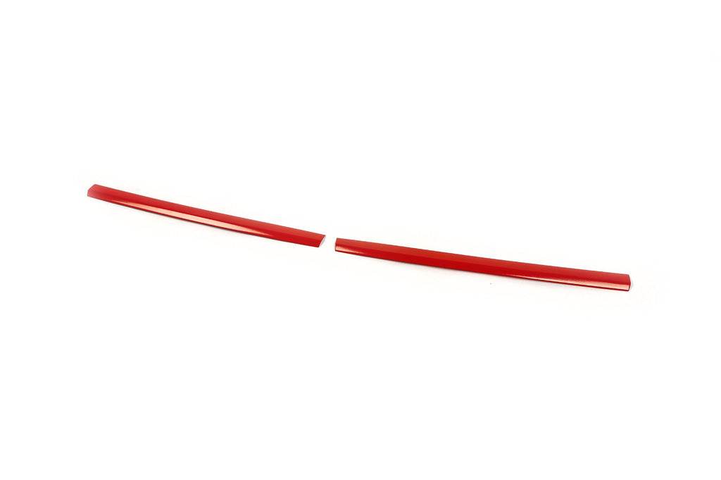 Covers for the grill upper 2015-2019 (2 pieces, red) for Volkswagen T6 - Reelken Auto