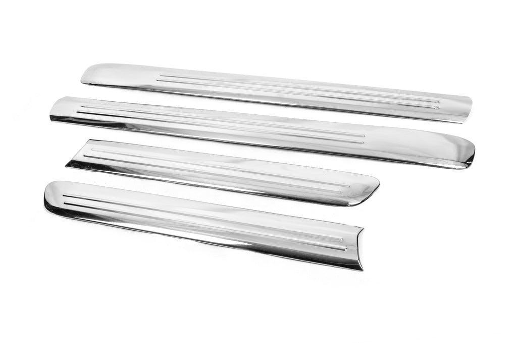 Molding door Wide model (4 pieces, stainless steel) for Fiat Doblo I 2005-2010 - image 6