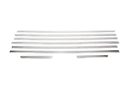 The lower glass moldings (8 pcs., Stainless steel) for Ford Custom 2013-2022 - image 2