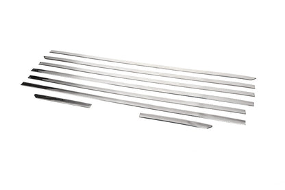 The lower glass moldings (8 pcs., Stainless steel) for Ford Custom 2013-2022 - image 3
