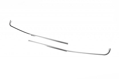 Glass edging (2 pieces, stainless steel) for Ford Courier 2014-2023 - Reelken Auto