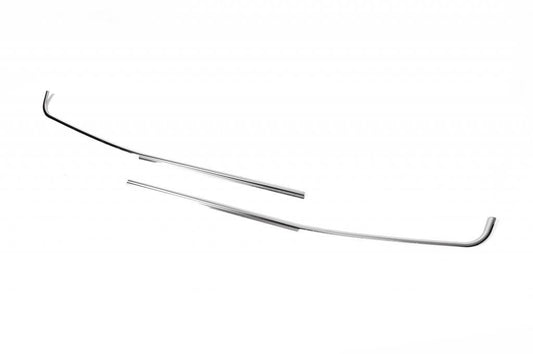 Glass edging (2 pieces, stainless steel) for Ford Courier 2014-2023 - Reelken Auto