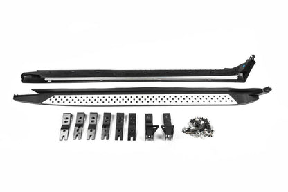 Side sills OEM V3 (2 pcs., aluminum) for BMW X4 F-26 2014-2018 - Reelken Auto