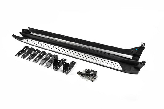 Side sills OEM V3 (2 pcs., aluminum) for BMW X4 F-26 2014-2018 - Reelken Auto