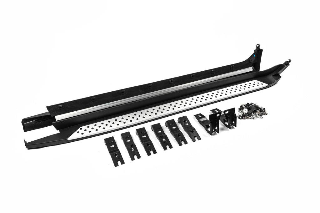 Side sills OEM V3 (2 pcs., aluminum) for BMW X4 F-26 2014-2018 - Reelken Auto