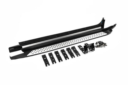 Side sills OEM V3 (2 pcs., aluminum) for BMW X4 F-26 2014-2018 - Reelken Auto