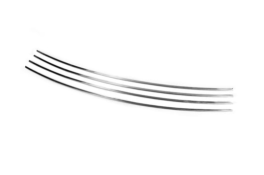 Bumper grille trims Slant hood (4 pcs, stainless steel) for Volkswagen T4 Caravelle/Multivan 1990-2003 - image 2