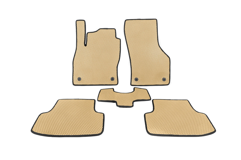 EVA Floor Mats for Golf 7 (Beige) for Volkswagen Golf 7/E-Golf 2012-2020 - image 1