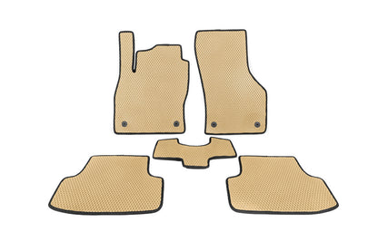 EVA Floor Mats for Golf 7 (Beige) for Volkswagen Golf 7/E-Golf 2012-2020 - image 1