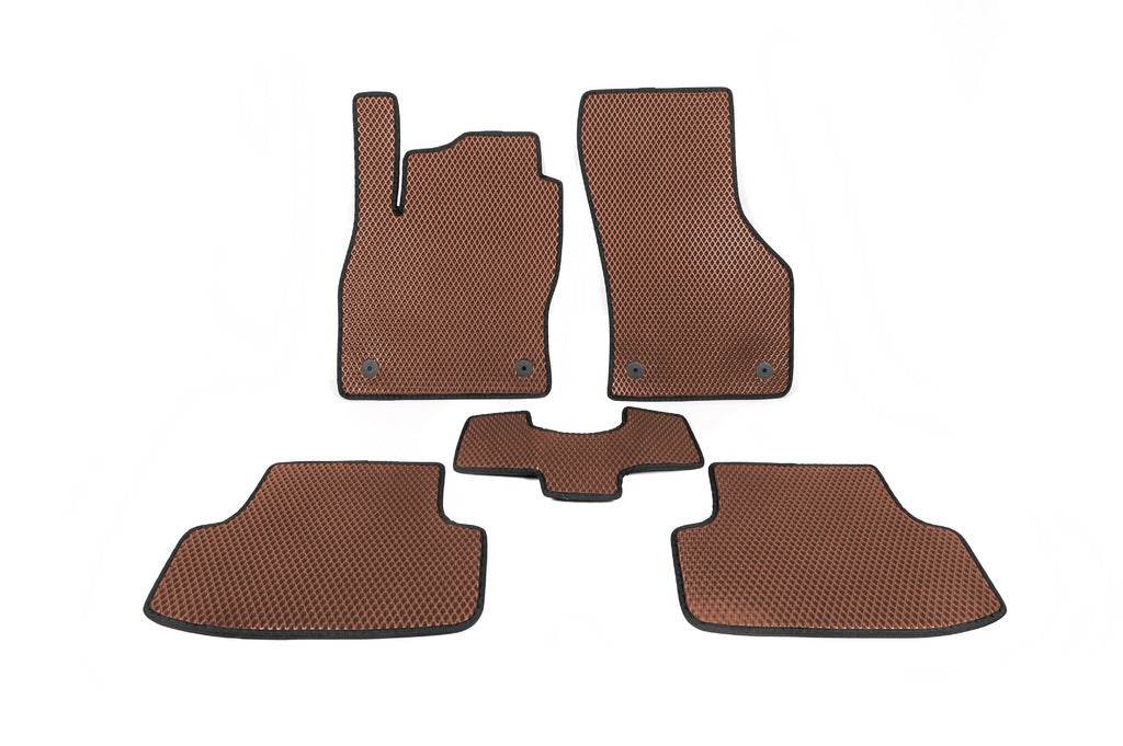 EVA mats for Golf 7 (Brown) for Volkswagen Golf 7/E-Golf - Reelken Auto