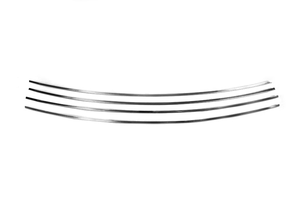 Bumper grille trims Slant hood (4 pcs, stainless steel) for Volkswagen T4 Transporter 1990-2003 - image 3