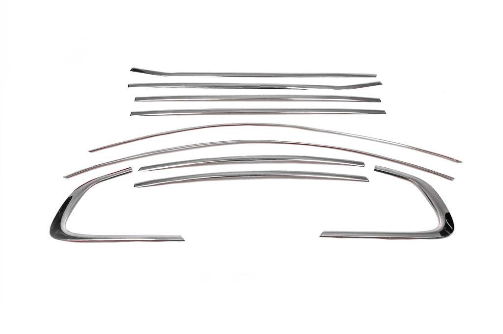 Full frames are glasses (10 PCs, stainless.) for BMW X6 E-71 2008-2014 - Reelken Auto