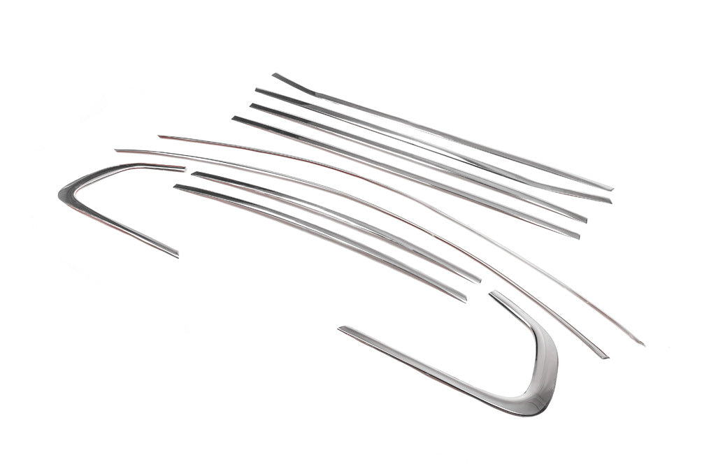 Full Window Trim Stainless Steel (10 pcs) for BMW X6 E-71 2008-2014 - image 3