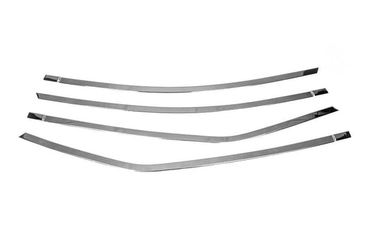The upper border (4 pieces, stainless steel) for Toyota Corolla 2013-2019 - Reelken Auto