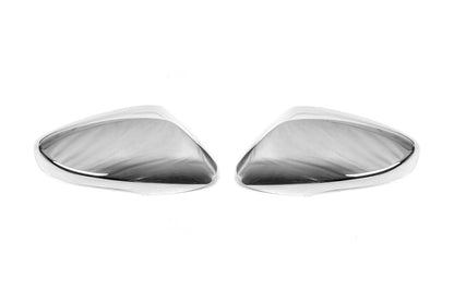 Mirror covers with indicator cut-out (2 pcs, stainless steel) for Hyundai Elantra (MD/UD) 2011-2015 - image 2
