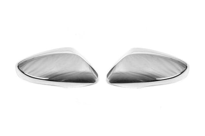 Lining the mirror with the cutout for the turn (2 pieces, stainless steel) for Hyundai Elantra (MD/UD) 2011-2015 - Reelken Auto
