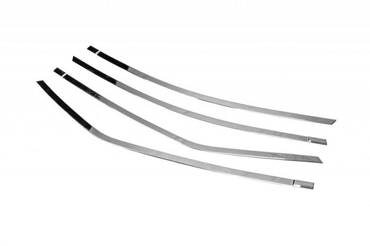 The upper border (4 pieces, stainless steel) for Toyota Corolla 2013-2019 - Reelken Auto