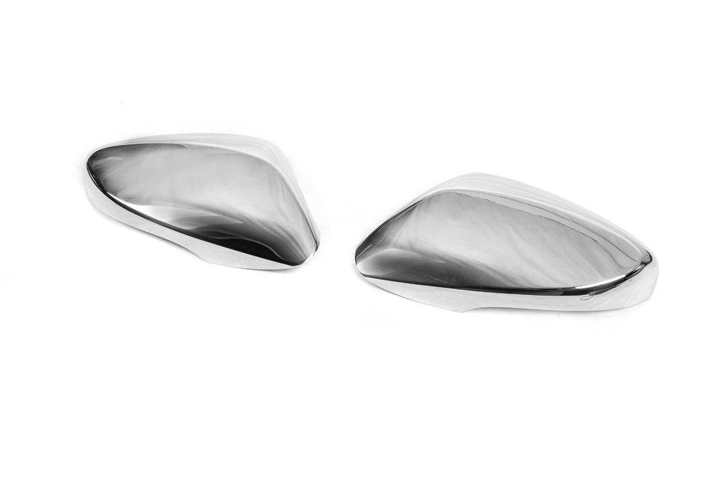 Lining the mirror with the cutout for the turn (2 pieces, stainless steel) for Hyundai Elantra (MD/UD) 2011-2015 - Reelken Auto