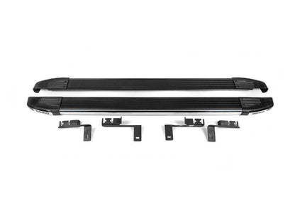 Lateral platforms Omsa Black (2 PCs Alu.) for Citroen Nemo - Reelken Auto