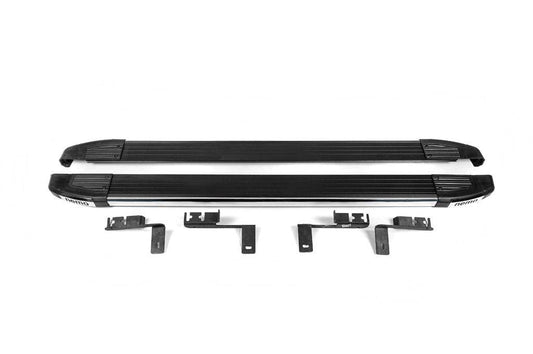 Lateral platforms Omsa Black (2 PCs Alu.) for Citroen Nemo - Reelken Auto