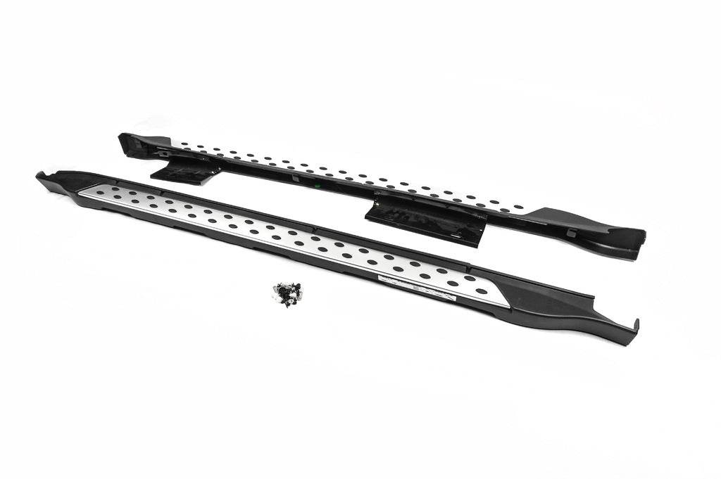 Side sills OEM V2 (2 pcs, aluminum) for Subaru Outback 2009-2014 - Reelken Auto