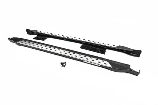 Side sills OEM V2 (2 pcs, aluminum) for Subaru Outback 2009-2014 - Reelken Auto