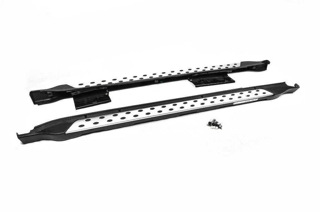 Side sills OEM V2 (2 pcs, aluminum) for Subaru Outback 2009-2014 - Reelken Auto