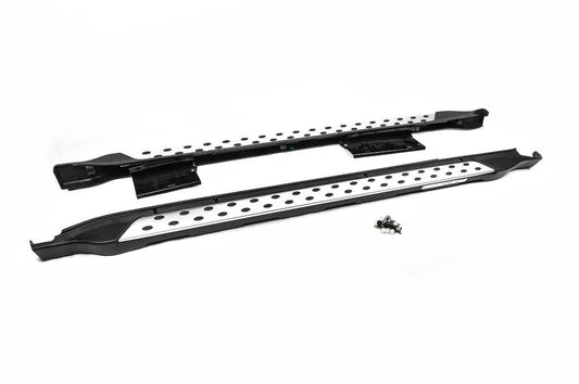 Side sills OEM V2 (2 pcs, aluminum) for Subaru Outback 2009-2014 - Reelken Auto