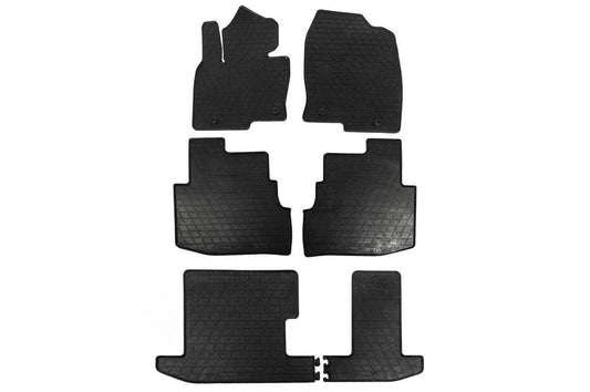Stingray mats (6 pcs, rubber) for Mazda CX-9 2017- - Reelken Auto