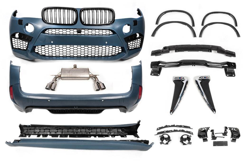 Body kit with exhaust system (X5M) for BMW X5 F-15 2013-2018 - Reelken Auto