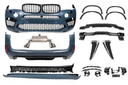 Body kit with exhaust system (X5M) for BMW X5 F-15 2013-2018 - Reelken Auto