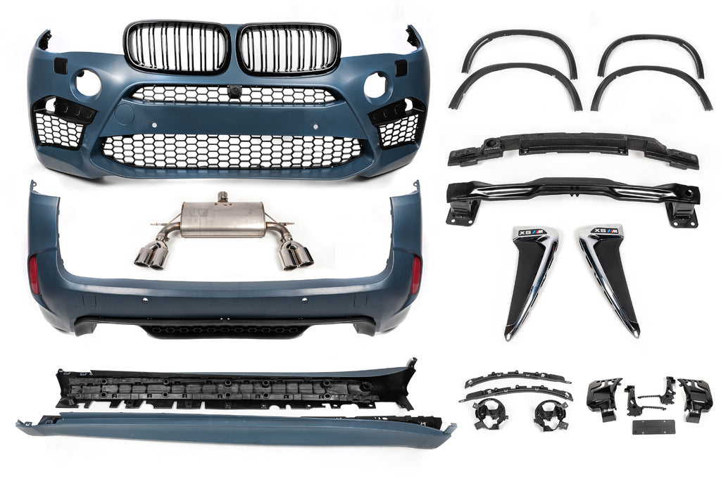 Body kit with exhaust system (X5M) for BMW X5 F15 2013-2018 - image 2