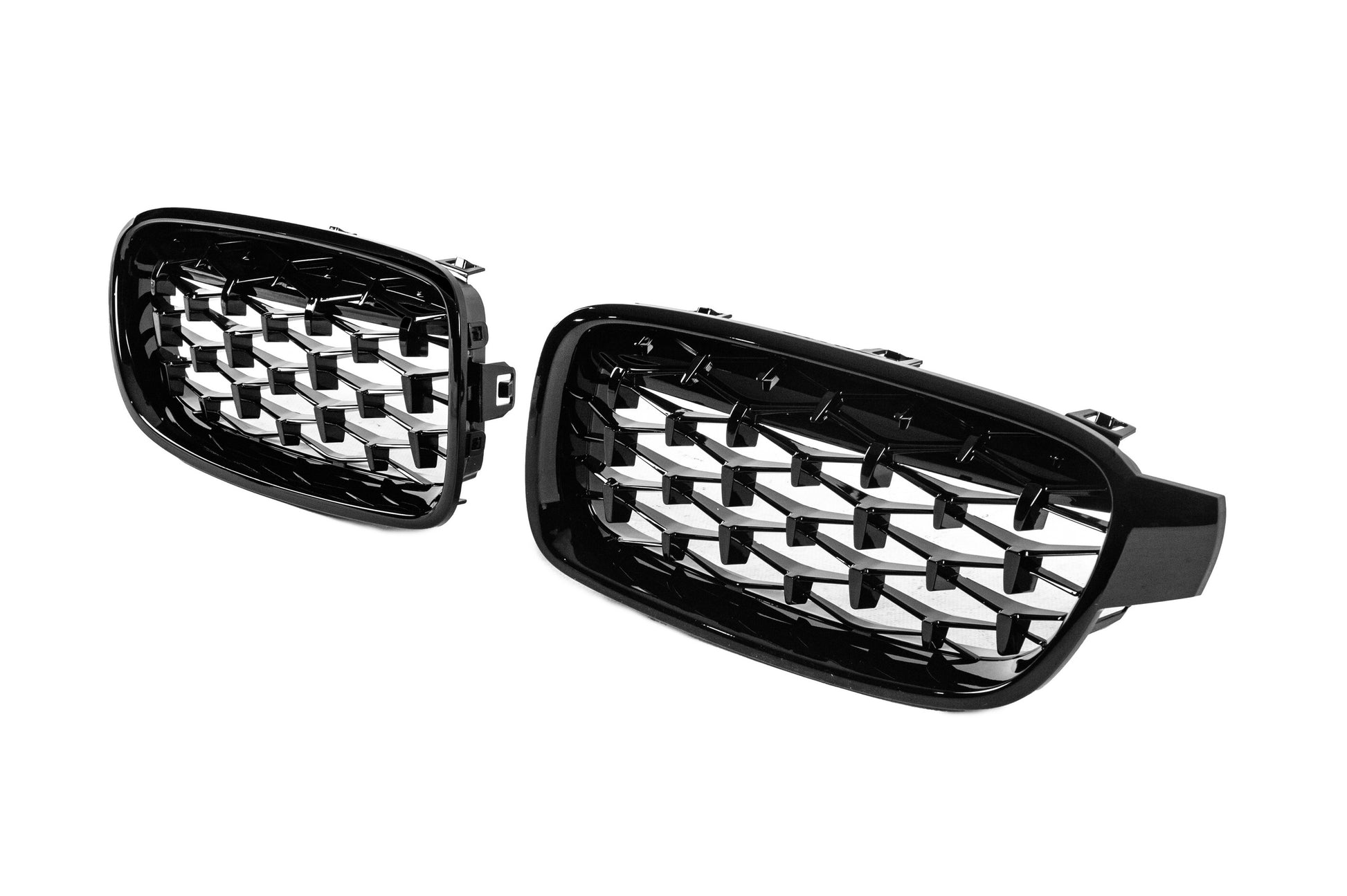 Diamond Black Kidney Grilles for BMW 3 Series F30/F31 2012-2019 - image 4