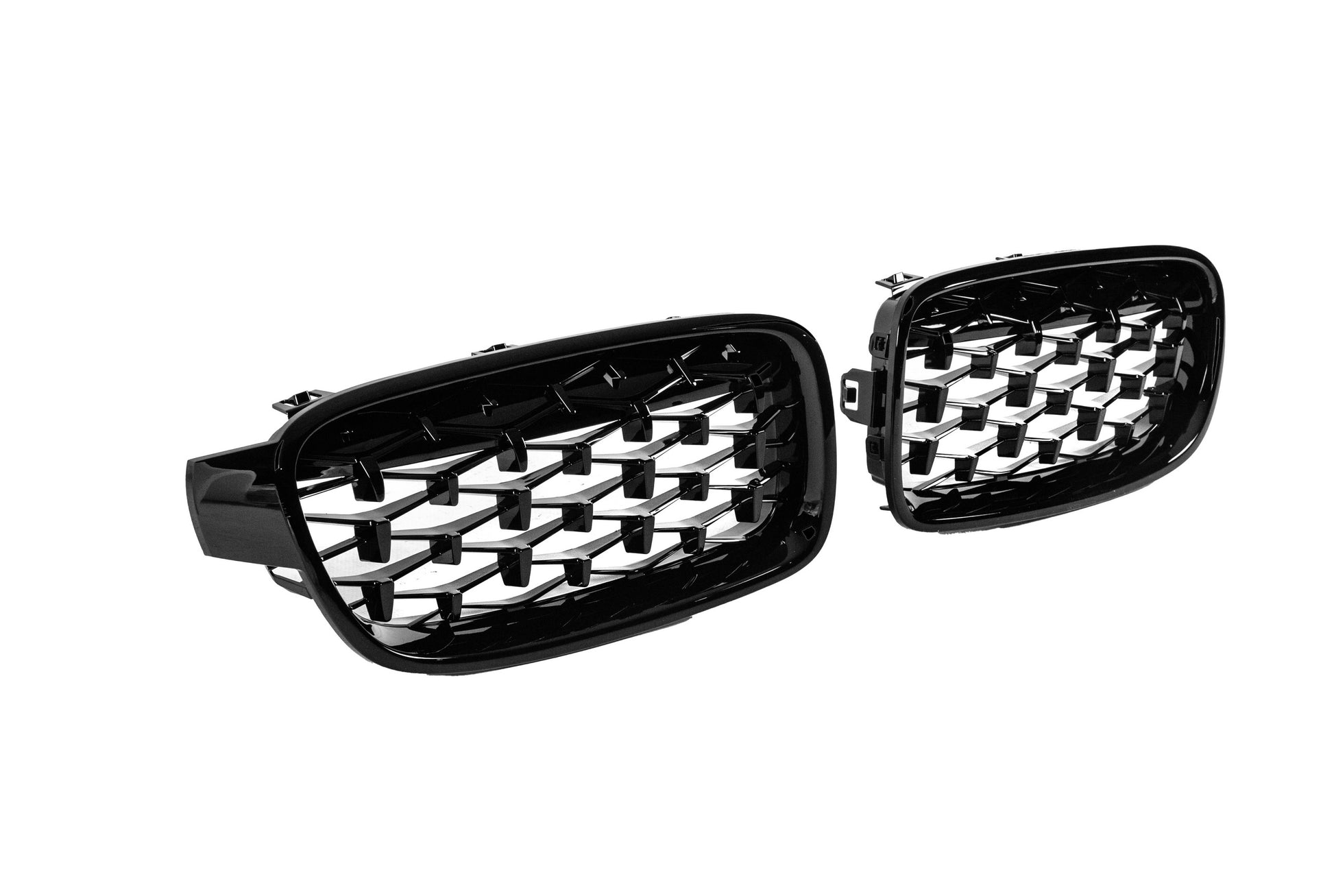 Diamond Black Kidney Grilles for BMW 3 Series F30/F31 2012-2019 - image 5