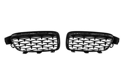 Diamond Black Kidney Grilles for BMW 3 Series F30/F31 2012-2019 - image 6