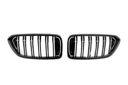 Kidney Grilles M-Look (2017-2020, Gloss Black) for BMW 6 Series G32 2017- - image 4