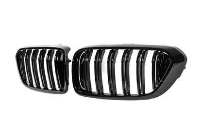 Kidney Grilles M-Look (2017-2020, Gloss Black) for BMW 6 Series G32 2017- - image 5