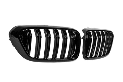 Kidney Grilles M-Look (2017-2020, Gloss Black) for BMW 6 Series G32 2017- - image 6
