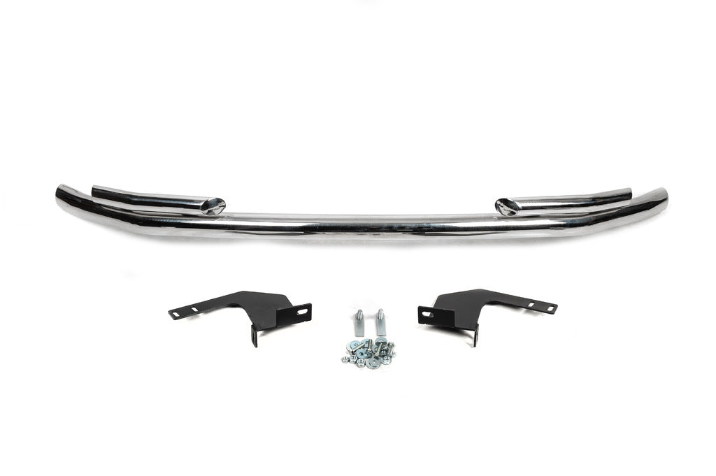 Front bumper lip ST009 City Bar (stainless steel) for Volkswagen T5 2010-2015 - image 1