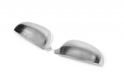 Covers for mirrors (2 pcs, stainless steel) for Skoda Superb 2001-2009 - Reelken Auto