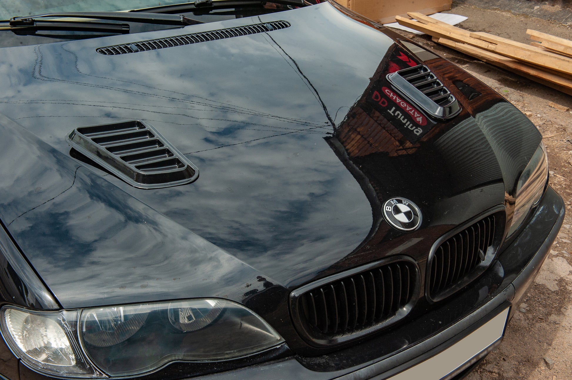 Universal Hood Covers DPT (2 pcs, Gloss Black) - image 15