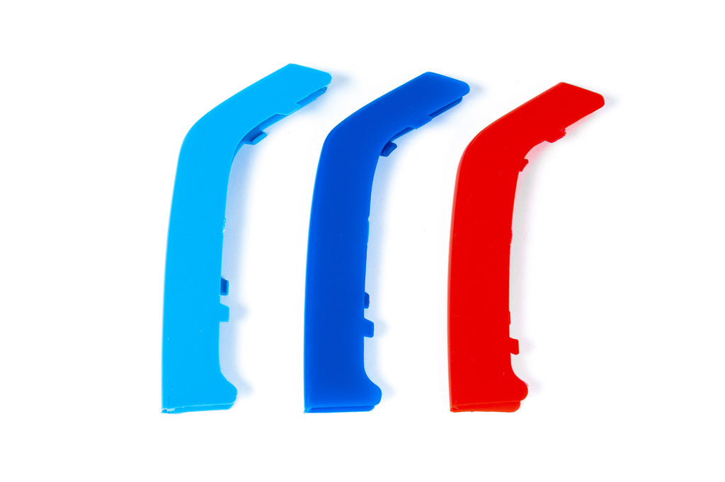 Grille trim covers for 8-slat grille (3 pcs) for BMW 3 Series F30/F31 2012-2019 - image 2