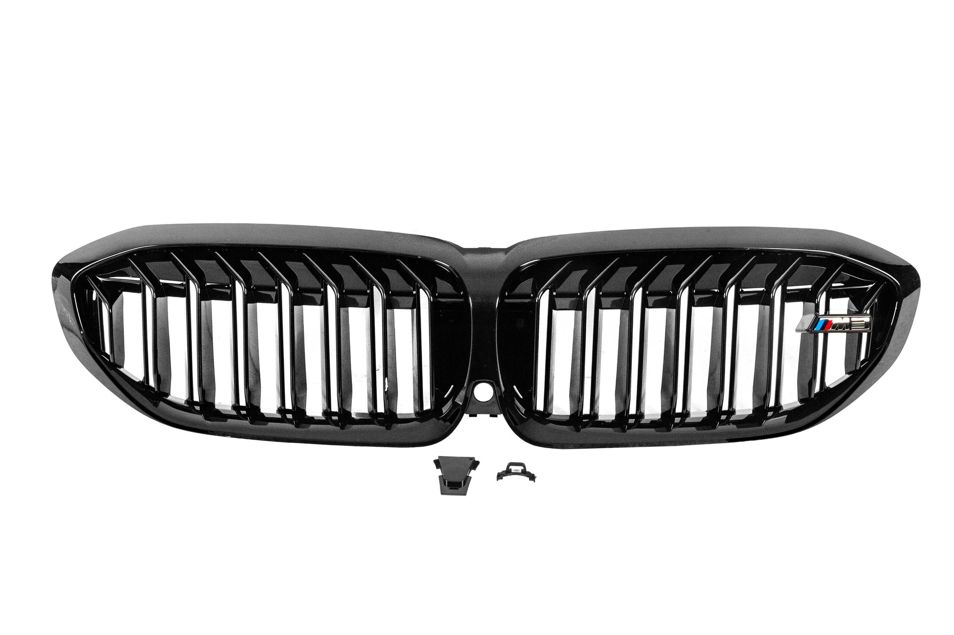 M-Look V1 Kidney Grilles (2018-2022, Gloss Black) for BMW 3 Series G20/G21 2018- - image 2