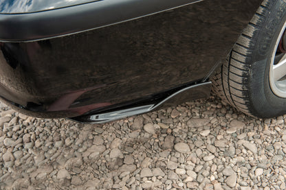 Universal Flap rear bumper trims type-E (2 pcs, gloss black, ABS plastic) - image 4