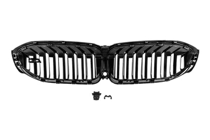 M-Look V1 Kidney Grilles (2018-2022, Gloss Black) for BMW 3 Series G20/G21 2018- - image 5