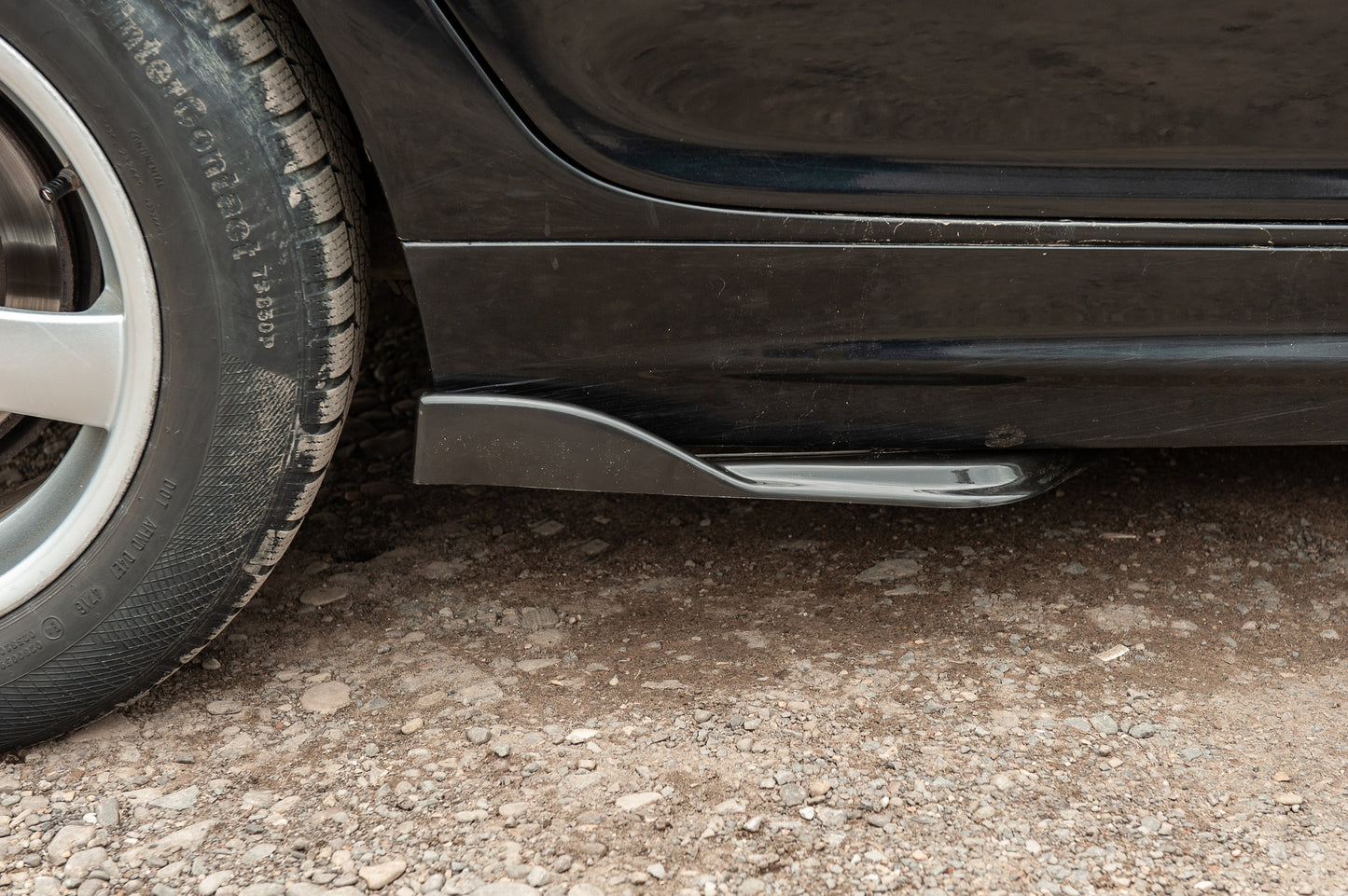 Universal Flap Side Skirt Extensions Type-E (2 pcs, Gloss Black, ABS Plastic) - image 3