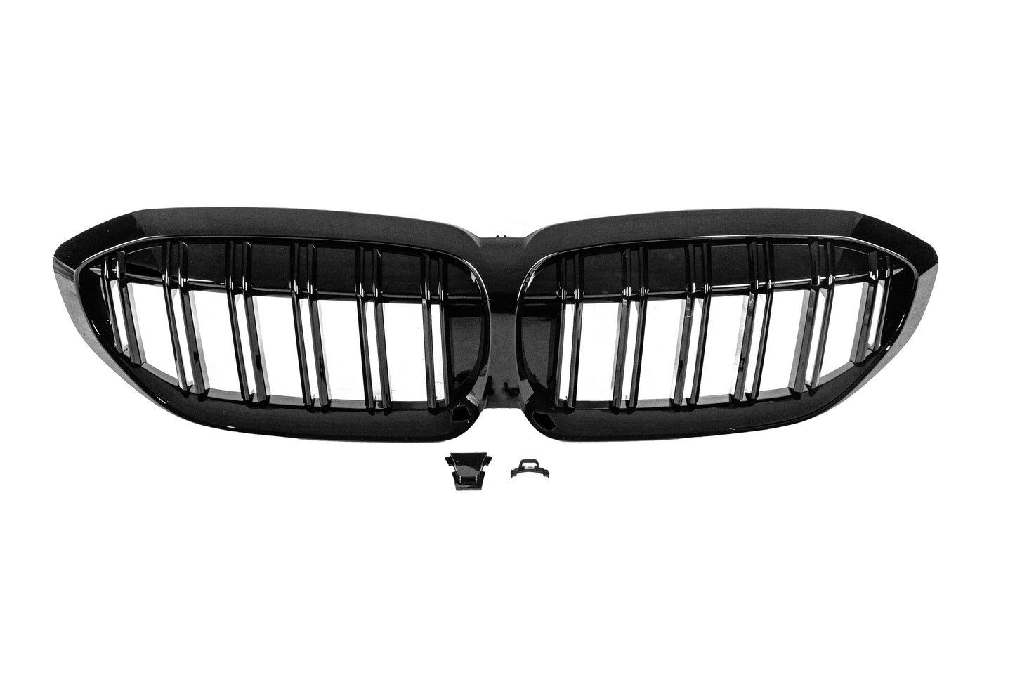 M-Look V2 Kidney Grilles (2018-2022, Gloss Black) for BMW 3 Series G20/G21 2018- - image 3