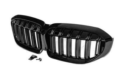 M-Look V2 Kidney Grilles (2018-2022, Gloss Black) for BMW 3 Series G20/G21 2018- - image 4